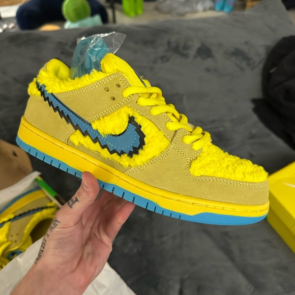Greatful Dead Nike SB Dunk Opti Yellow - Picture 1 of 7